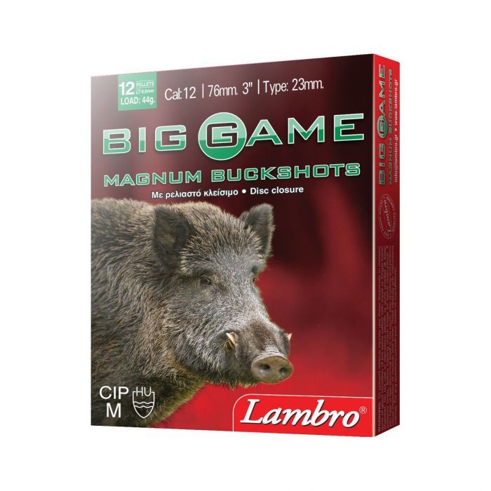 Lambro-Φυσίγγι-Κυνηγίου-Lambro-BIG-GAME-12ΒΟΛΟ-MAGNUM-44g