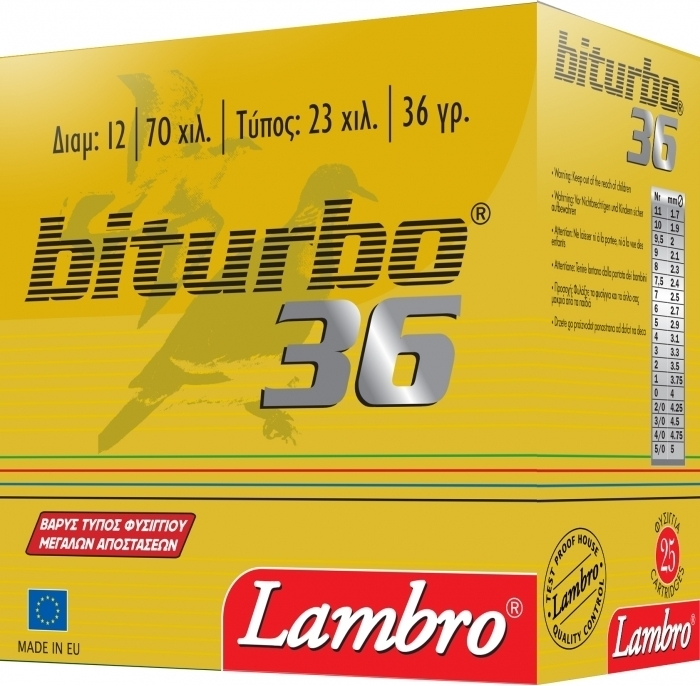 Lambro-Φυσίγγι-Κυνηγίου-Lambro-BITURBO-36gr.