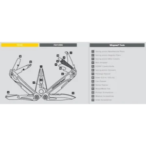 Πολυεργαλείο-Leatherman-Wingman-Ασημί-με-Θήκη