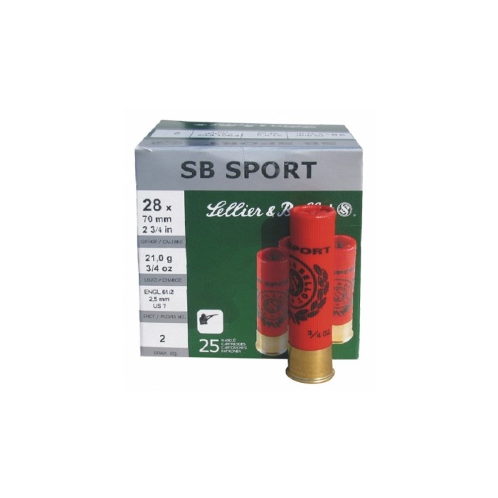 CAL 28 SELLIER BELLOT C28 SB RED 21gr CAL 28 SELLIER BELLOT C28 SB RED 21gr