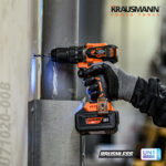 Krausmann-U71020-00B-Δραπανοκατσάβιδο-Κρουστικό-Επαναφορτιζόμενο-20V-BL