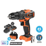 Krausmann Δραπανοκατσάβιδο Κρουστικό 20V BL + 2 Μπαταρίες 2.0Ah + Παρελκόμενα U71020-22SB +ΔΩΡΟ Τσάντα