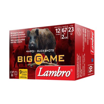 Lambro-Φυσίγγι-Κυνηγίου-Lambro-BIG-GAME-9-ΒΟΛΟ-335g.-9×865mm.