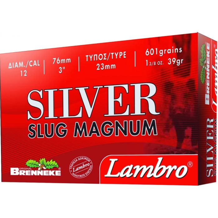 Lambro-Φυσίγγι-Κυνηγίου-Lambro-SILVER-SLUG-MAGNUM-ΜΟΝΟΒΟΛΟ