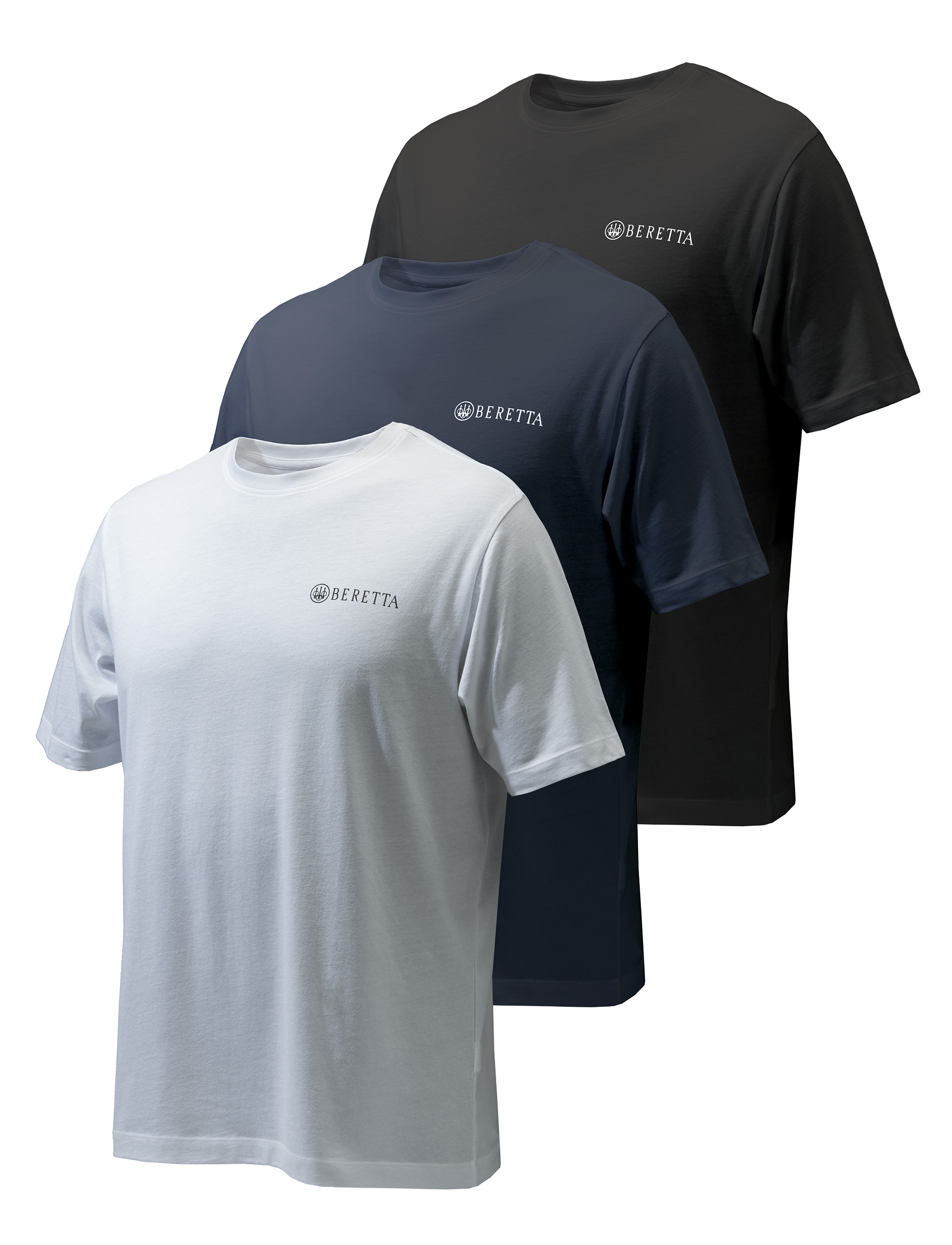 TS841T20810M04_FRONT-1 Beretta Set of 3 Corporate T-Shirt - Image 1