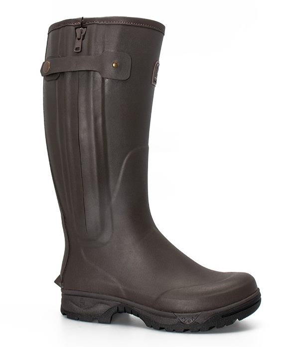 veneurneozipmmarronprimarybottechasse__031637600_0143_03102023 Rouchette Veneur Neo Zip Brown Rubber R'Grip Neoprene Lining multi-activite Γαλότσες France - Image 1