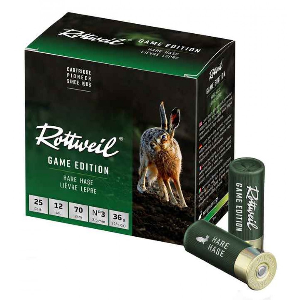Φυσίγγια Rottweil Game Edition Hare Λαγός 36gr