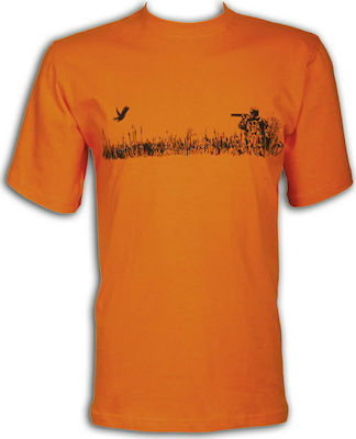 Toxotis Κοντομάνικη Μπλούζα Πορτοκαλί Active Wear T-shirt 050